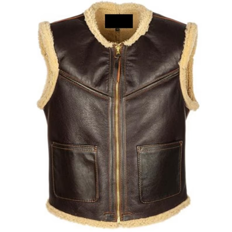 Mens B3 RAF Bomber Shearling Vest