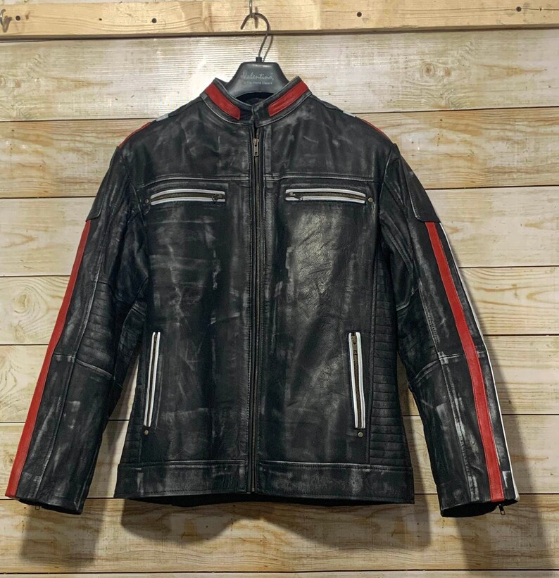 Men's Black Leather Jacket