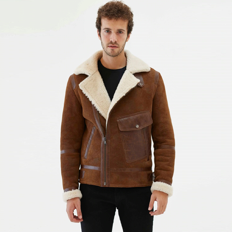 Men Dark Brown Jacket